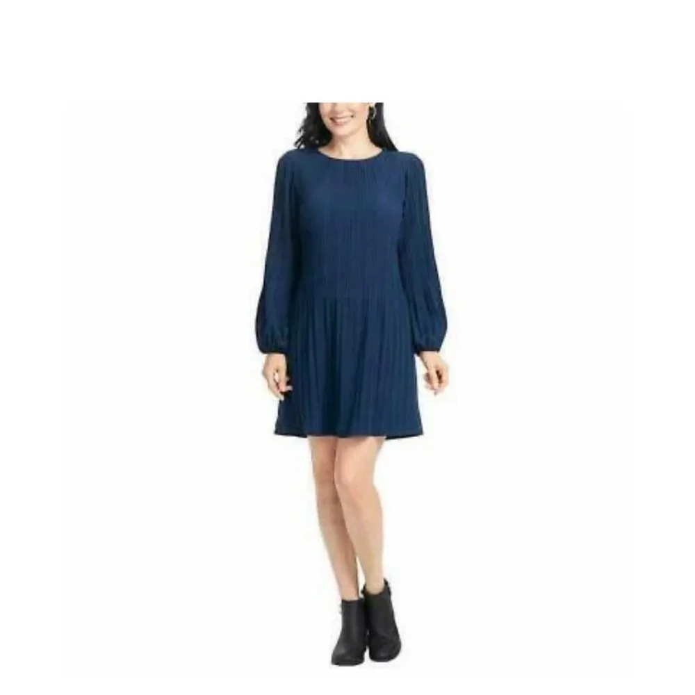Hilary Radley Womens Pleated Stretch Dress - Picture 1 of 10